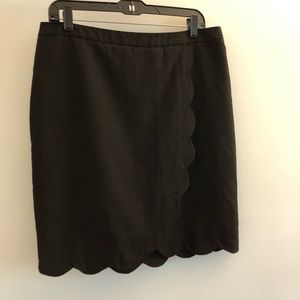 ASOS scalloped pencil skirt - size 10